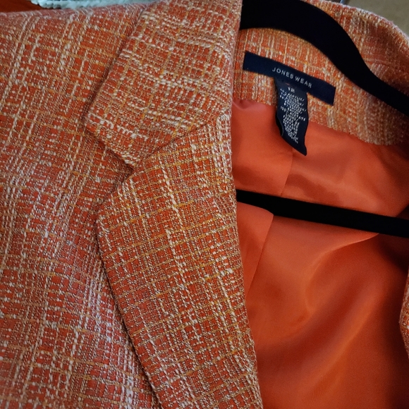 53- Jones Wear New York Front tie belt orange lined - Picture 7 of 9